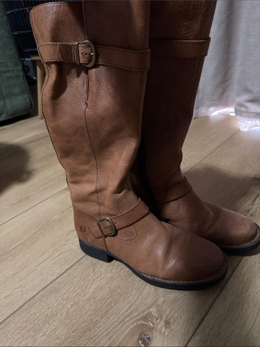 Women’s Tall Riding Boots - Tan Leather